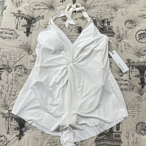 Magicsuit Theresa Plunge One-Piece Romper - Picture 3 of 10